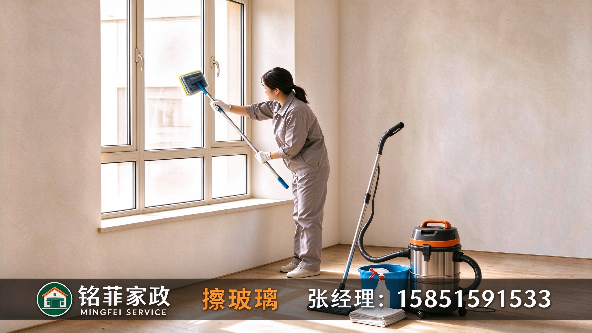 擦玻璃